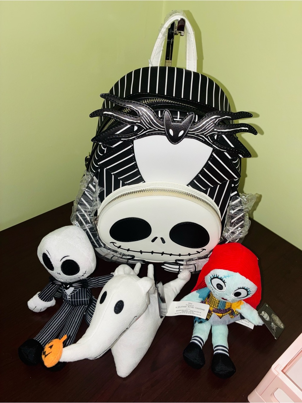 Nightmare Skull Mini Backpack - Black & White